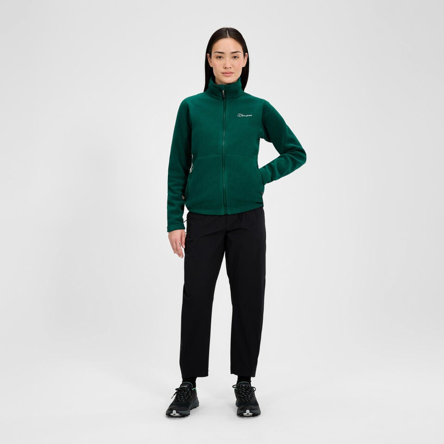las mujeres del prisma interactivo polartec chaqueta de lana verde berghaus