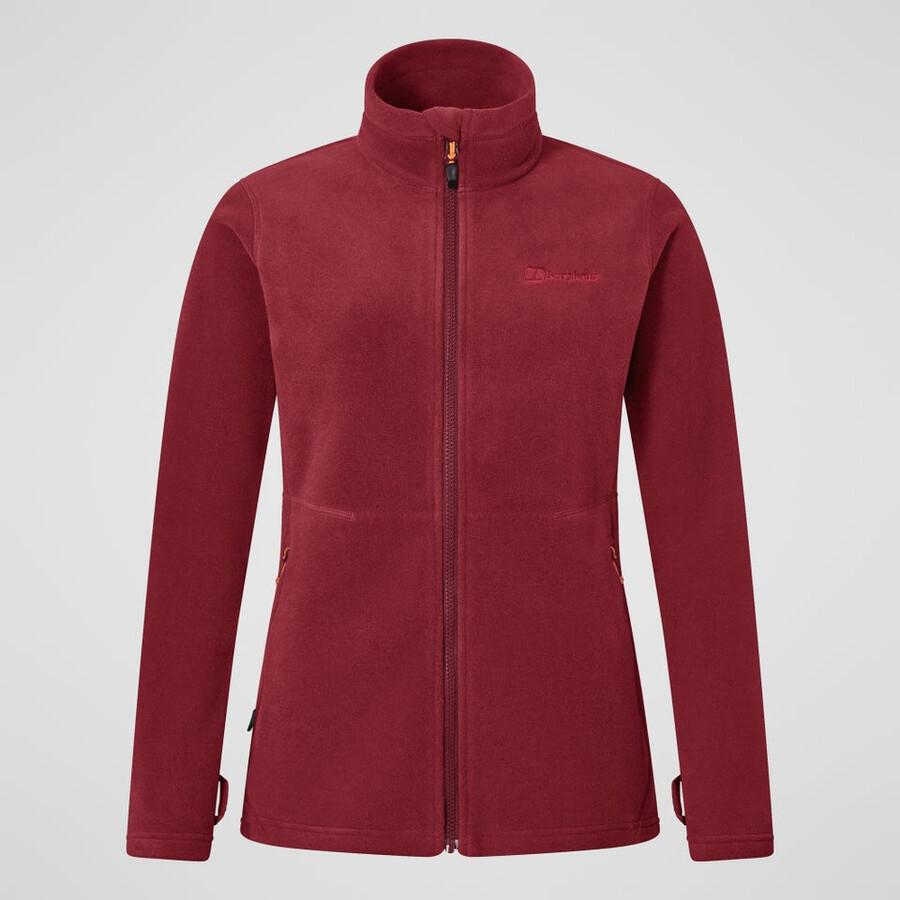 las mujeres del prisma interactivo polartec chaqueta de lana - rojo berghaus