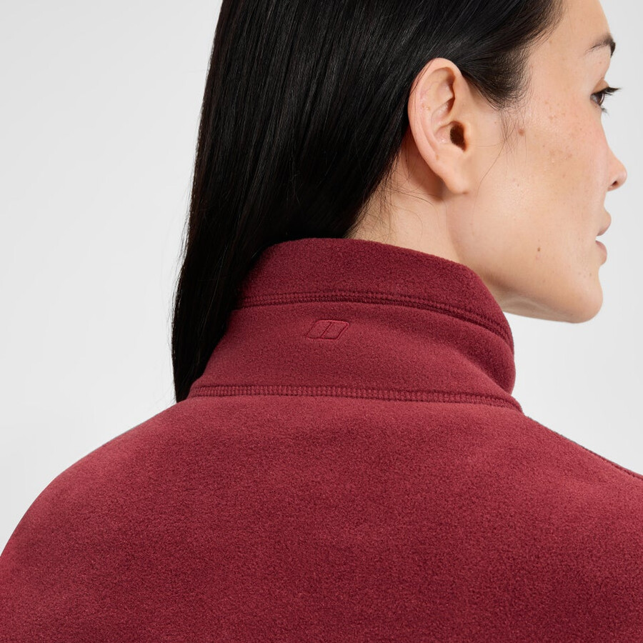 las mujeres del prisma interactivo polartec chaqueta de lana - rojo berghaus
