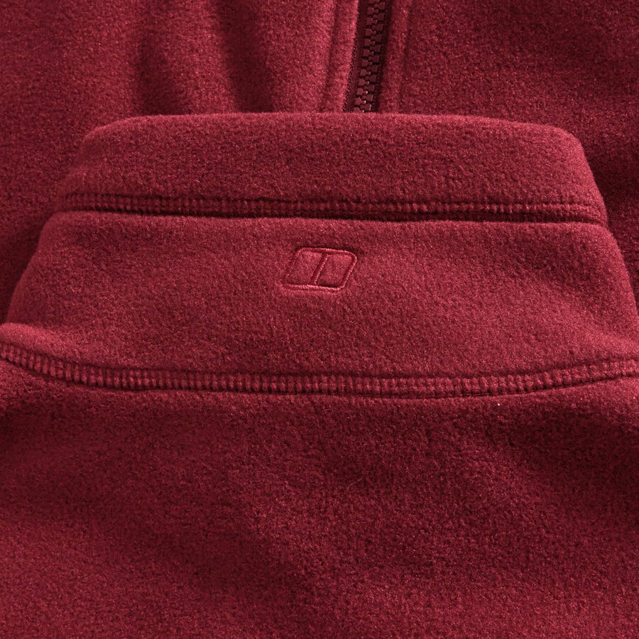 las mujeres del prisma interactivo polartec chaqueta de lana - rojo berghaus