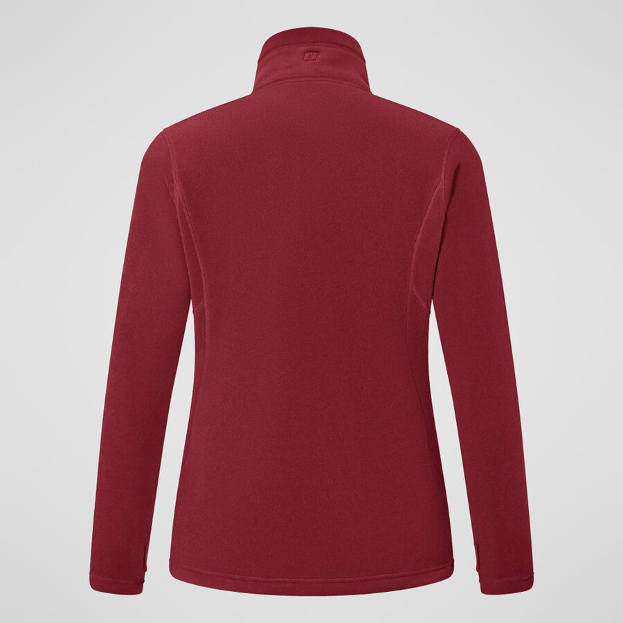 las mujeres del prisma interactivo polartec chaqueta de lana - rojo berghaus