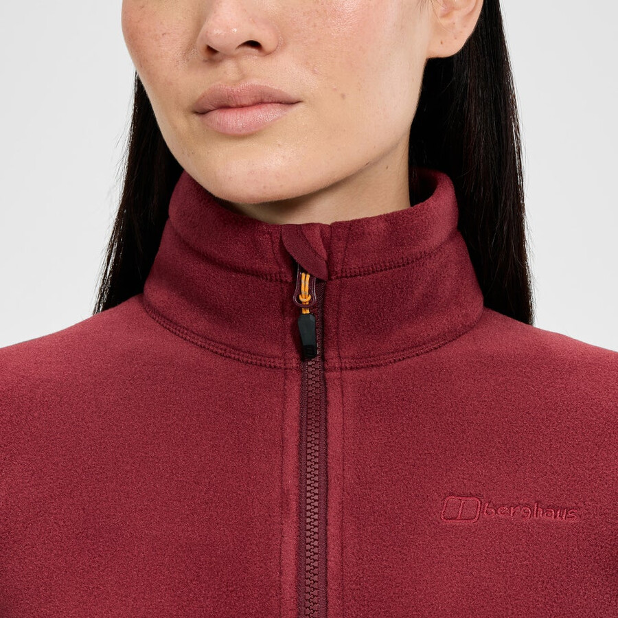 las mujeres del prisma interactivo polartec chaqueta de lana - rojo berghaus
