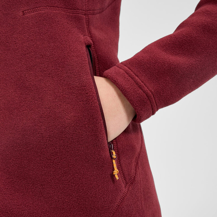 las mujeres del prisma interactivo polartec chaqueta de lana - rojo berghaus