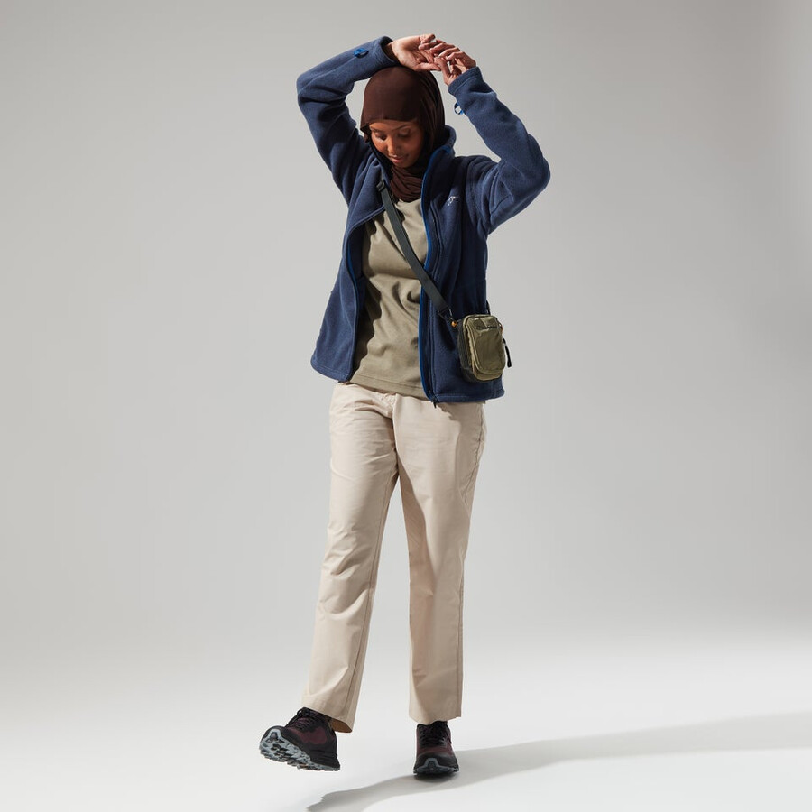 las mujeres del prisma de polartec interactivo de la chaqueta - azul oscuro berghaus
