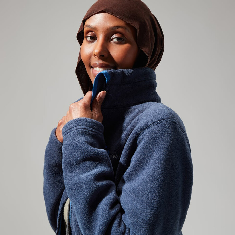 las mujeres del prisma de polartec interactivo de la chaqueta - azul oscuro berghaus