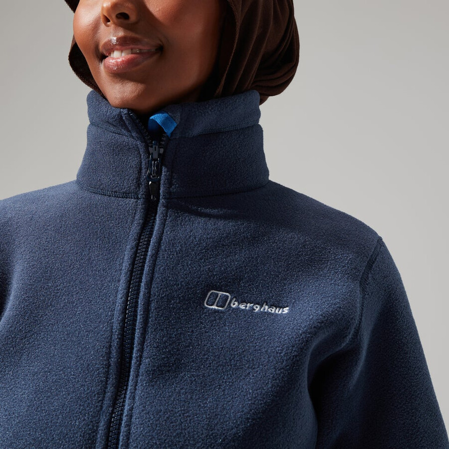 las mujeres del prisma de polartec interactivo de la chaqueta - azul oscuro berghaus