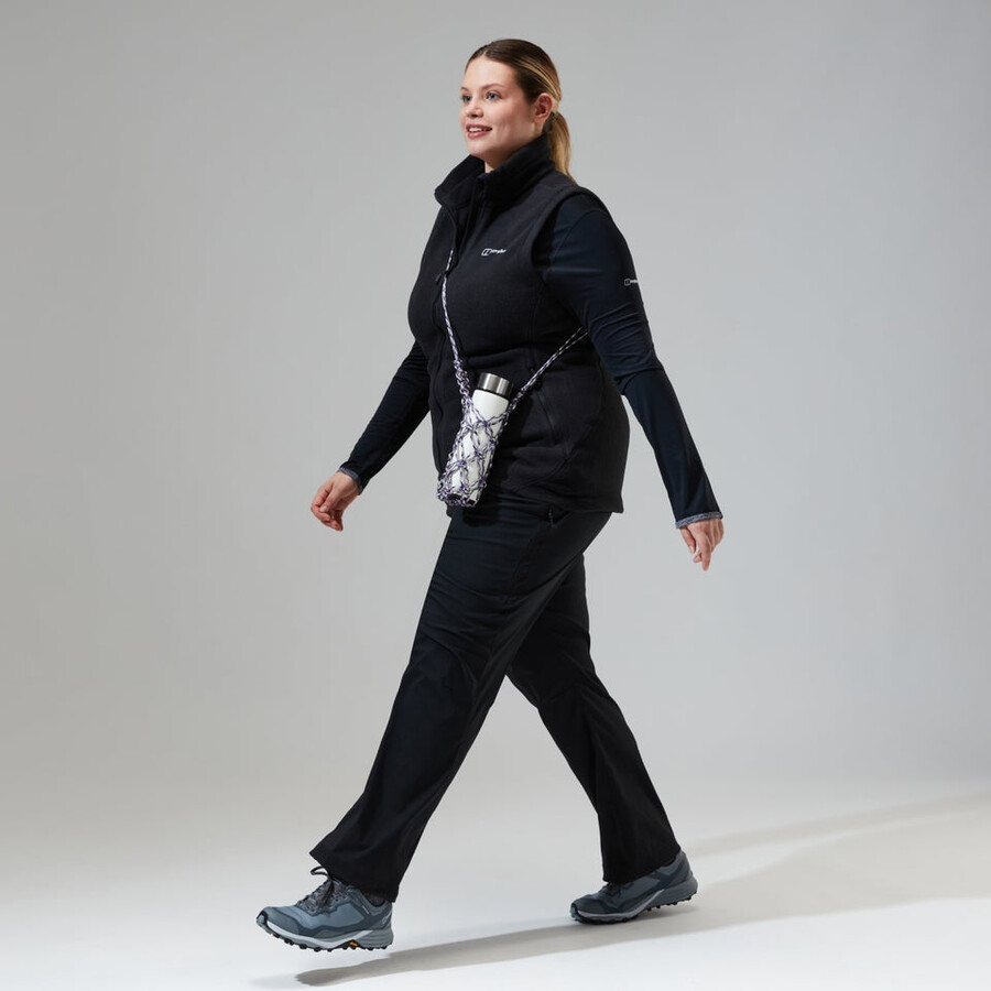 las mujeres del prisma de polartec interactivo chaleco - negro berghaus