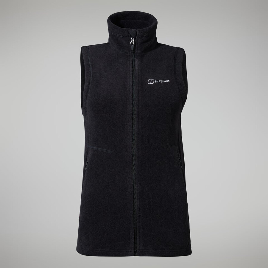 las mujeres del prisma de polartec interactivo chaleco - negro berghaus
