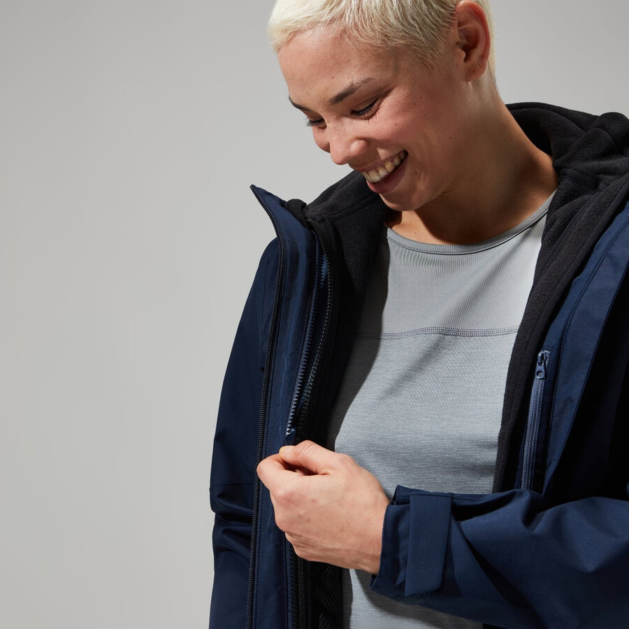 las mujeres del prisma de polartec interactivo chaleco - negro berghaus