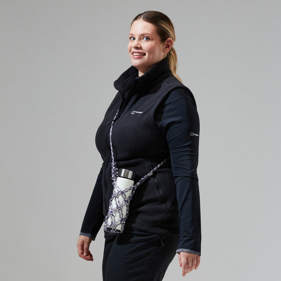 las mujeres del prisma de polartec interactivo chaleco - negro berghaus
