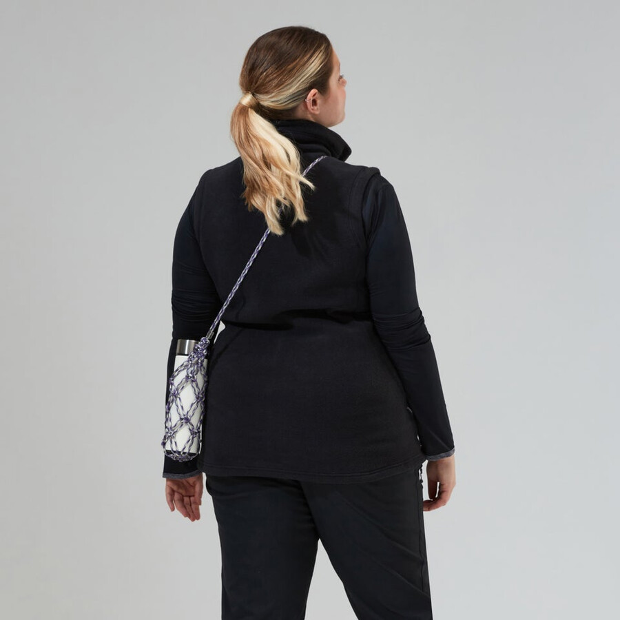 las mujeres del prisma de polartec interactivo chaleco - negro berghaus