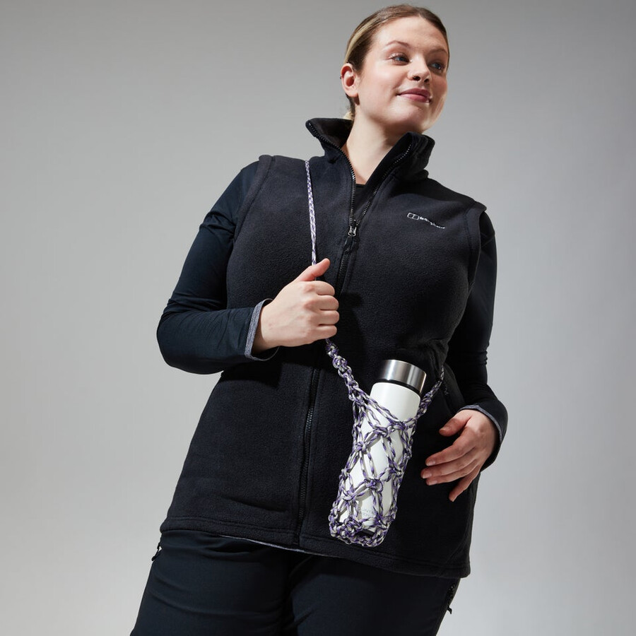 las mujeres del prisma de polartec interactivo chaleco - negro berghaus