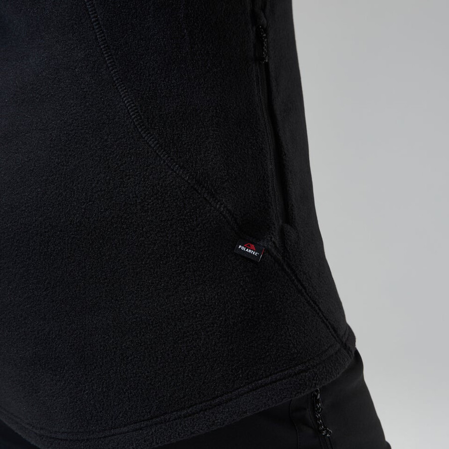 las mujeres del prisma de polartec interactivo chaleco - negro berghaus