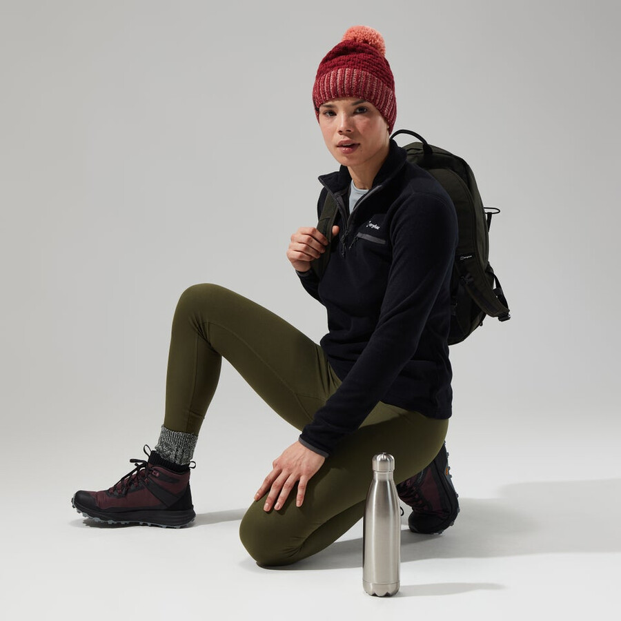 las mujeres del prisma 2.0 micro media cremallera - negronegro berghaus