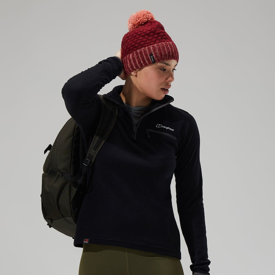 las mujeres del prisma 2.0 micro media cremallera - negronegro berghaus