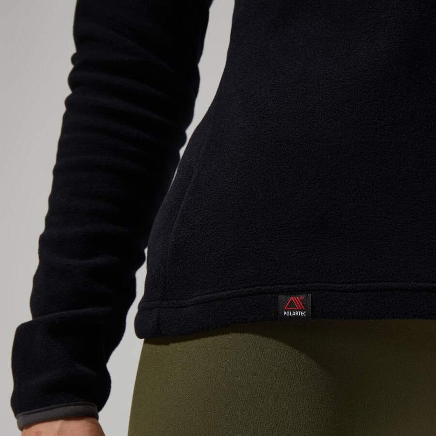las mujeres del prisma 2.0 micro media cremallera - negronegro berghaus