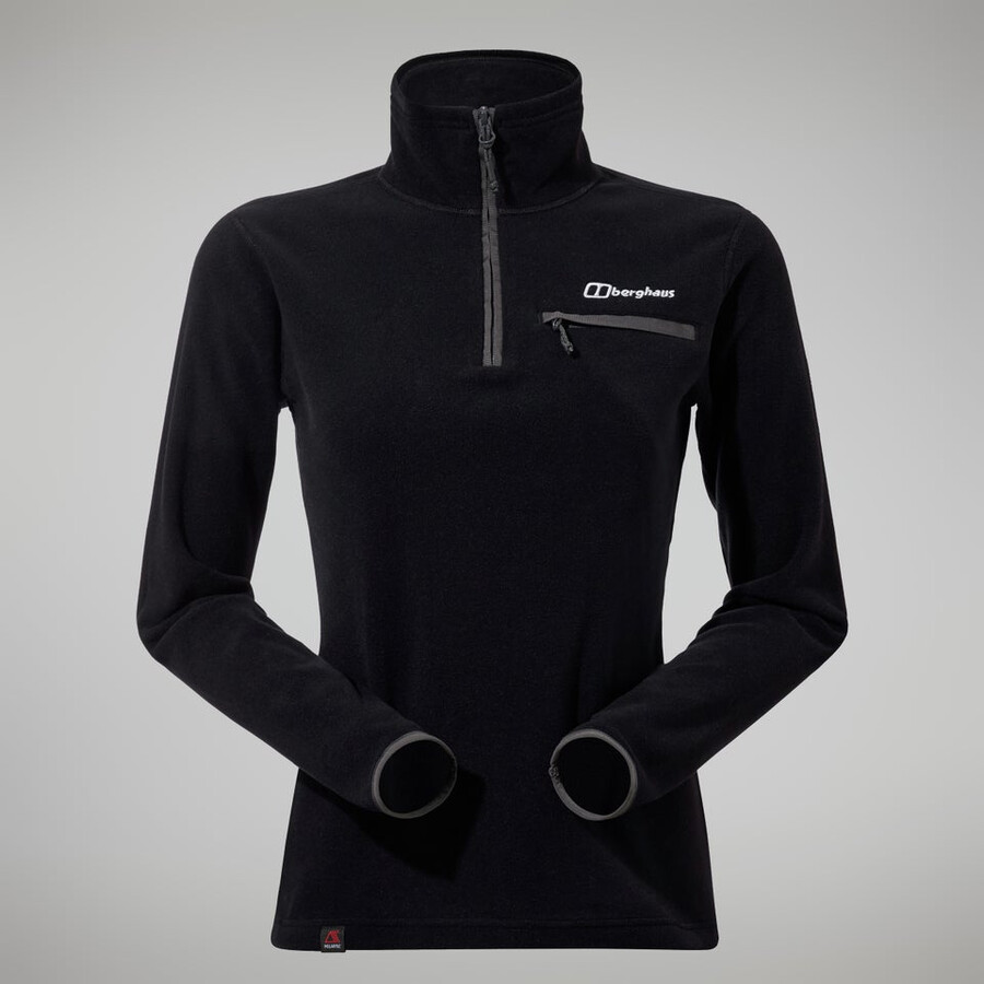 las mujeres del prisma 2.0 micro media cremallera - negronegro berghaus