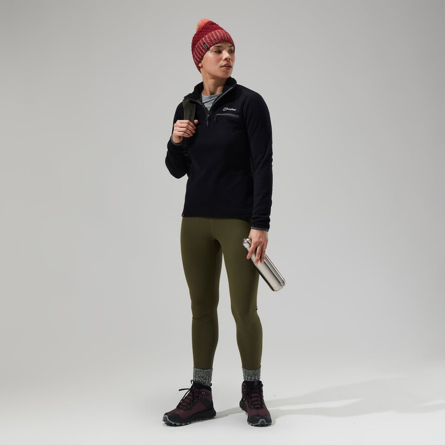 las mujeres del prisma 2.0 micro media cremallera - negronegro berghaus