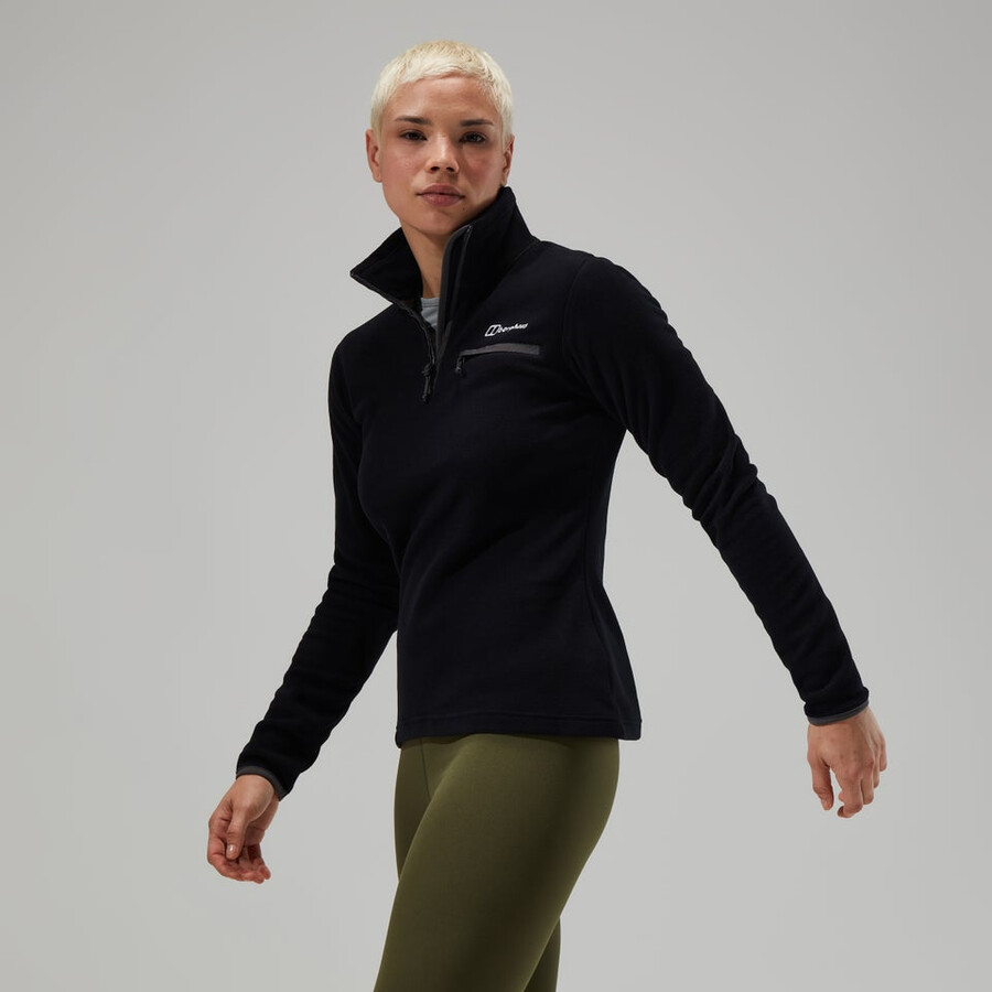 las mujeres del prisma 2.0 micro media cremallera - negronegro berghaus