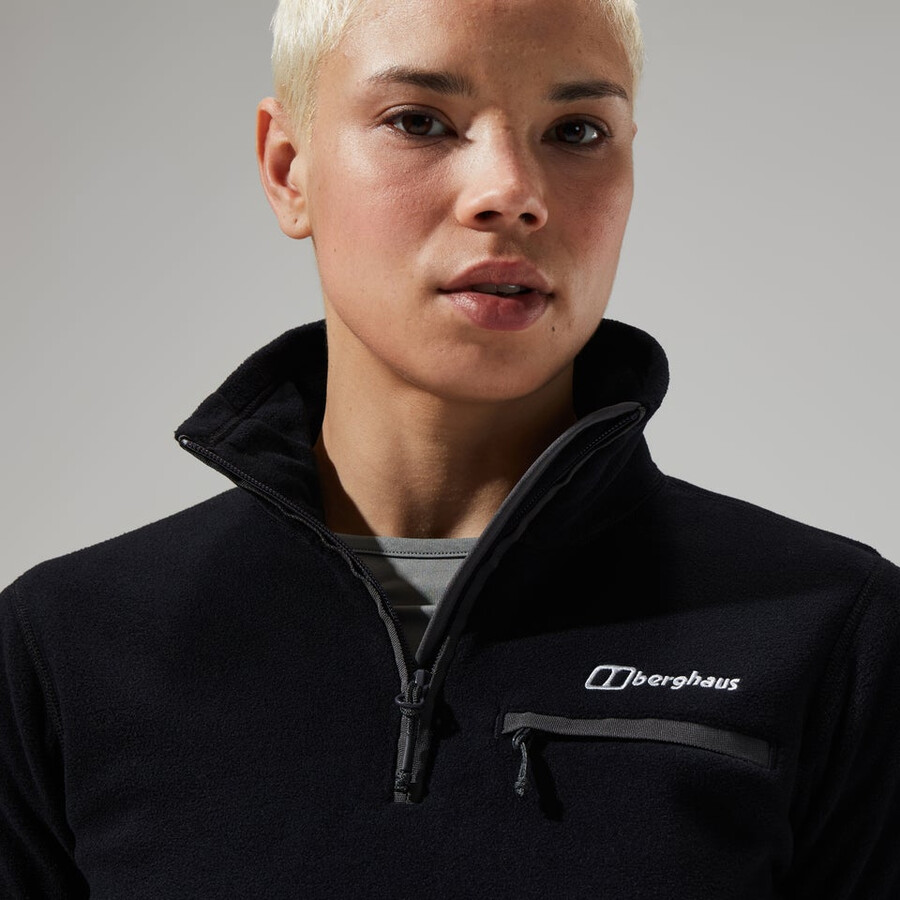 las mujeres del prisma 2.0 micro media cremallera - negronegro berghaus