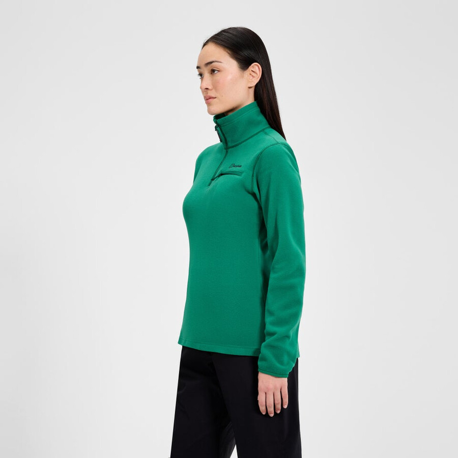 las mujeres del prisma 2.0 micro mitad zip polar polartec - verde berghaus