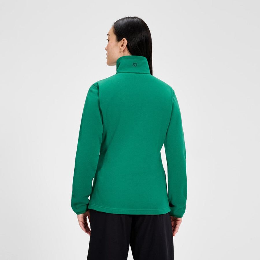 las mujeres del prisma 2.0 micro mitad zip polar polartec - verde berghaus