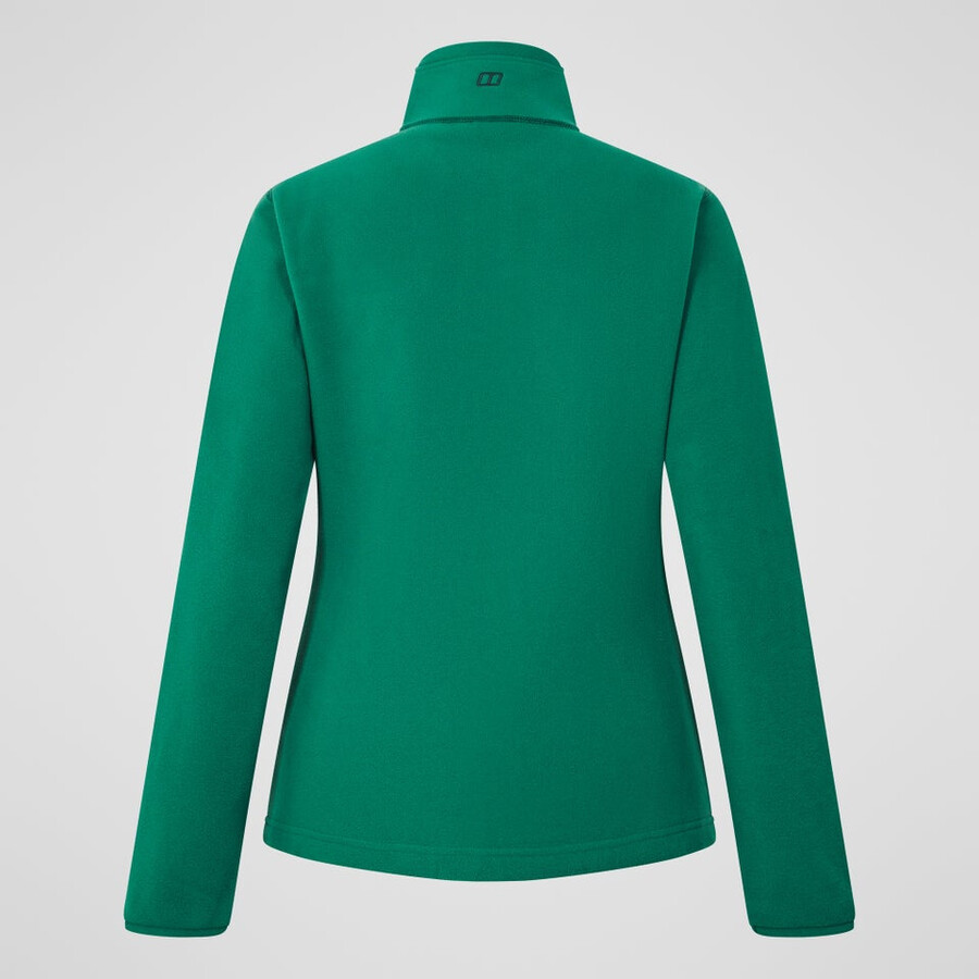 las mujeres del prisma 2.0 micro mitad zip polar polartec - verde berghaus