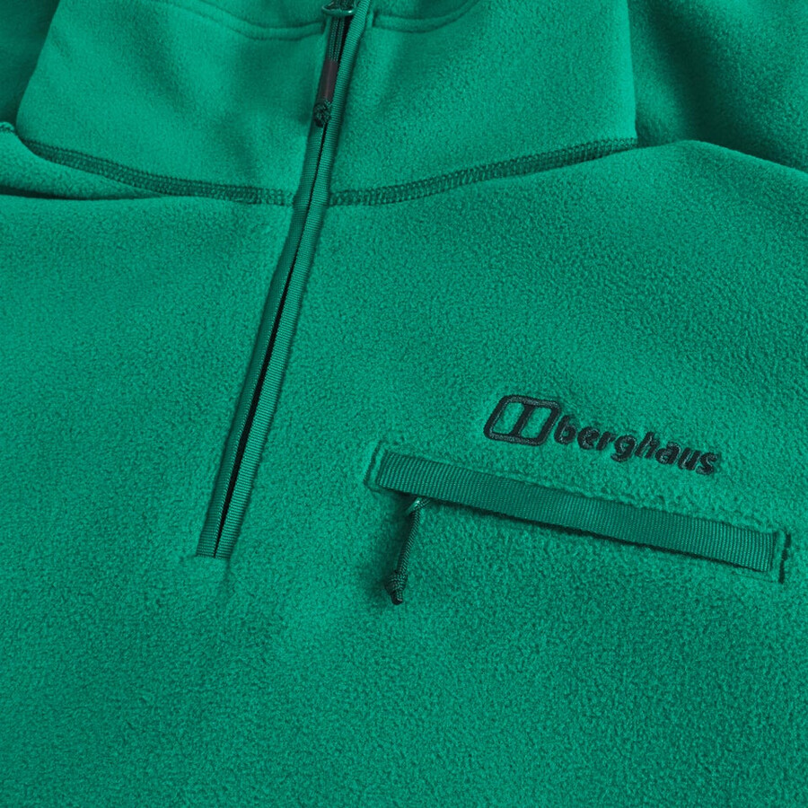 las mujeres del prisma 2.0 micro mitad zip polar polartec - verde berghaus