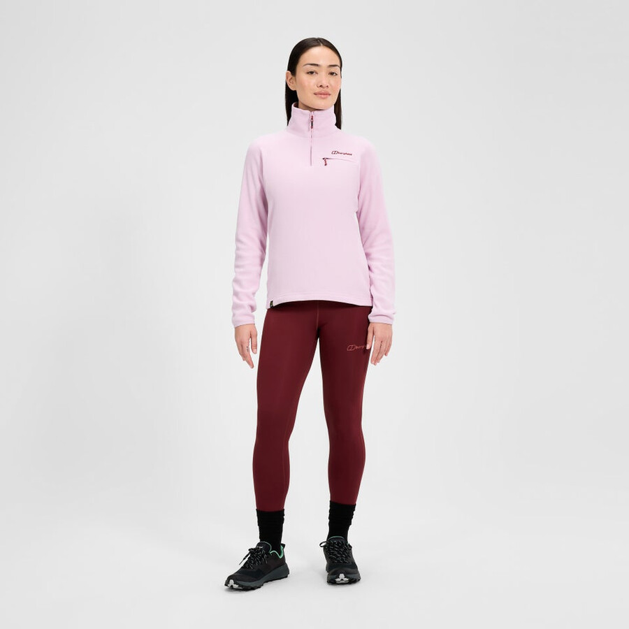 las mujeres del prisma 2.0 micro mitad zip polar polartec - rosa berghaus