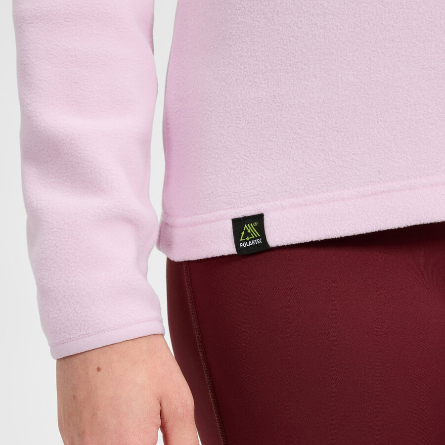 las mujeres del prisma 2.0 micro mitad zip polar polartec - rosa berghaus