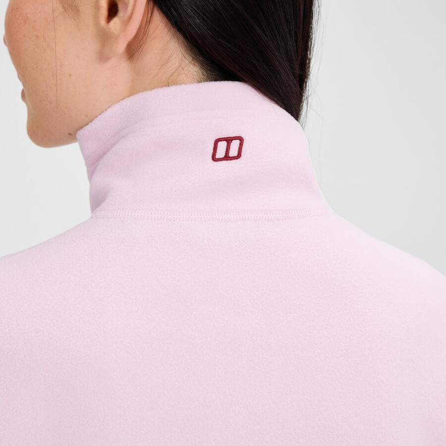las mujeres del prisma 2.0 micro mitad zip polar polartec - rosa berghaus