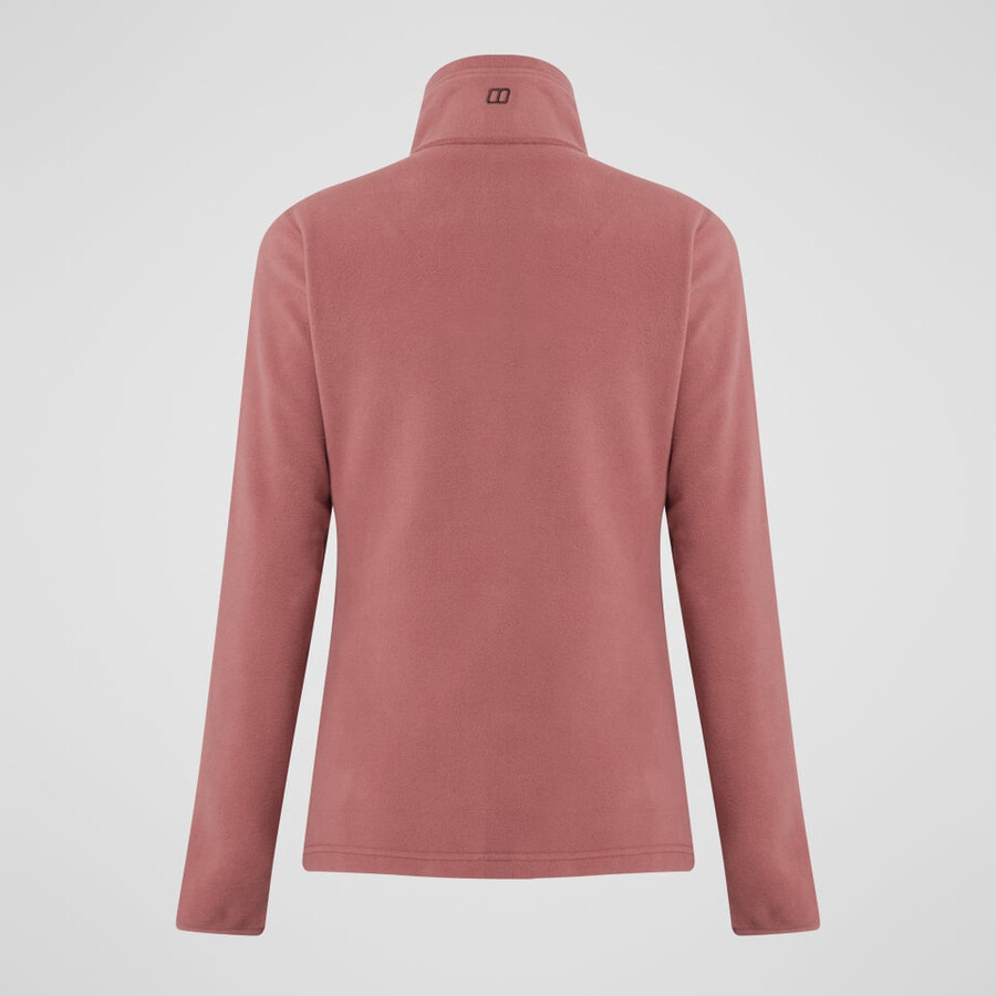 las mujeres del prisma 2.0 micro mitad zip polar polartec - rojo berghaus
