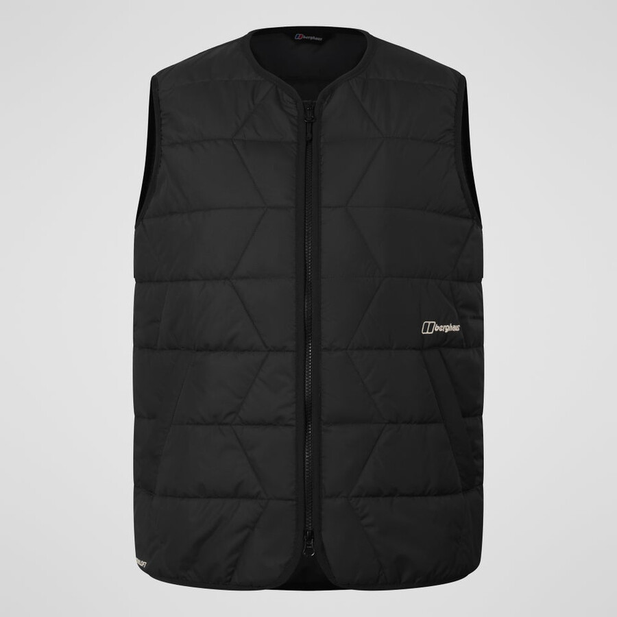 la mujer netherdene acolchado chaleco - negro berghaus