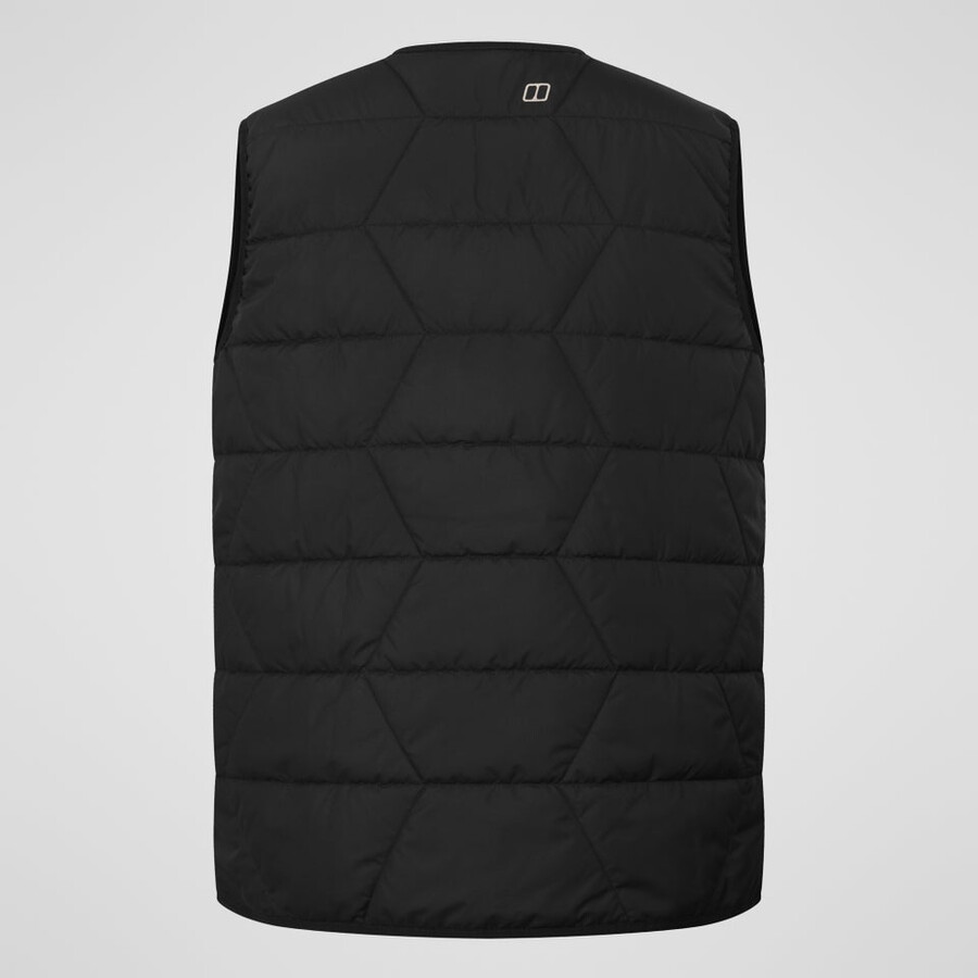 la mujer netherdene acolchado chaleco - negro berghaus