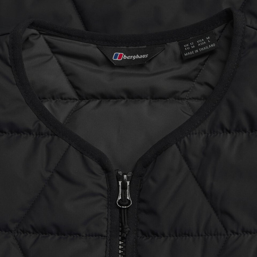 la mujer netherdene acolchado chaleco - negro berghaus