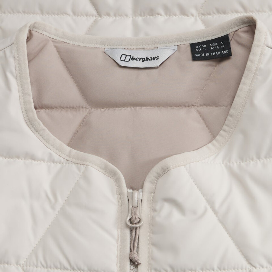 la mujer netherdene acolchado chaleco gris berghaus
