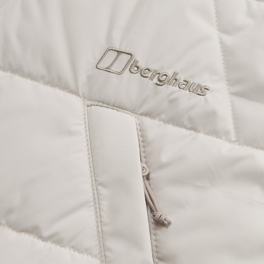 la mujer netherdene acolchado chaleco gris berghaus