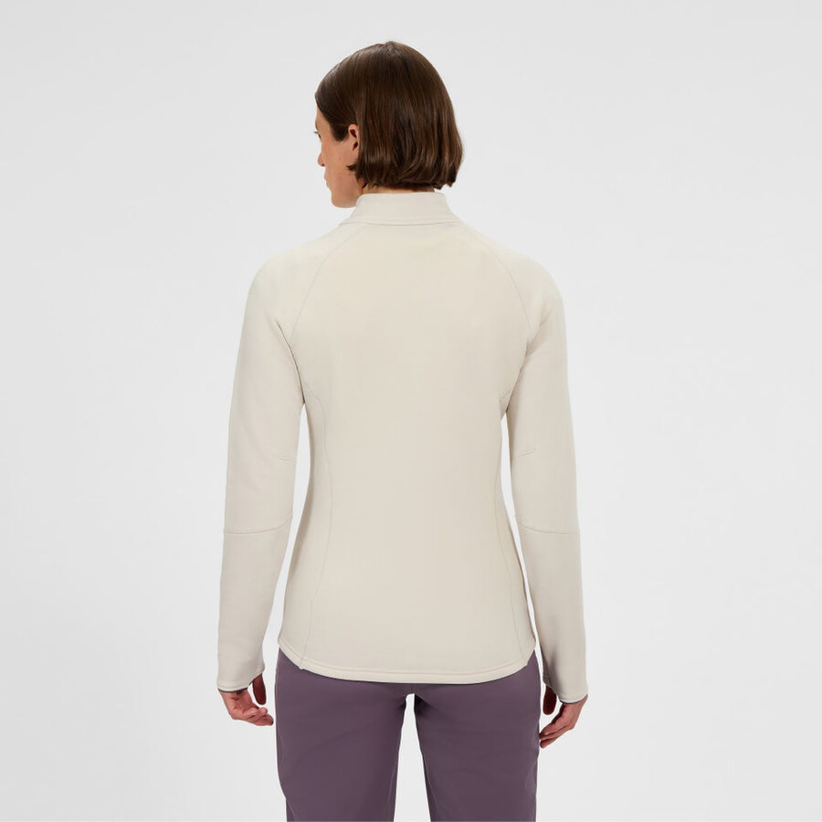 las mujeres cinética del powerstretch chaqueta gris berghaus