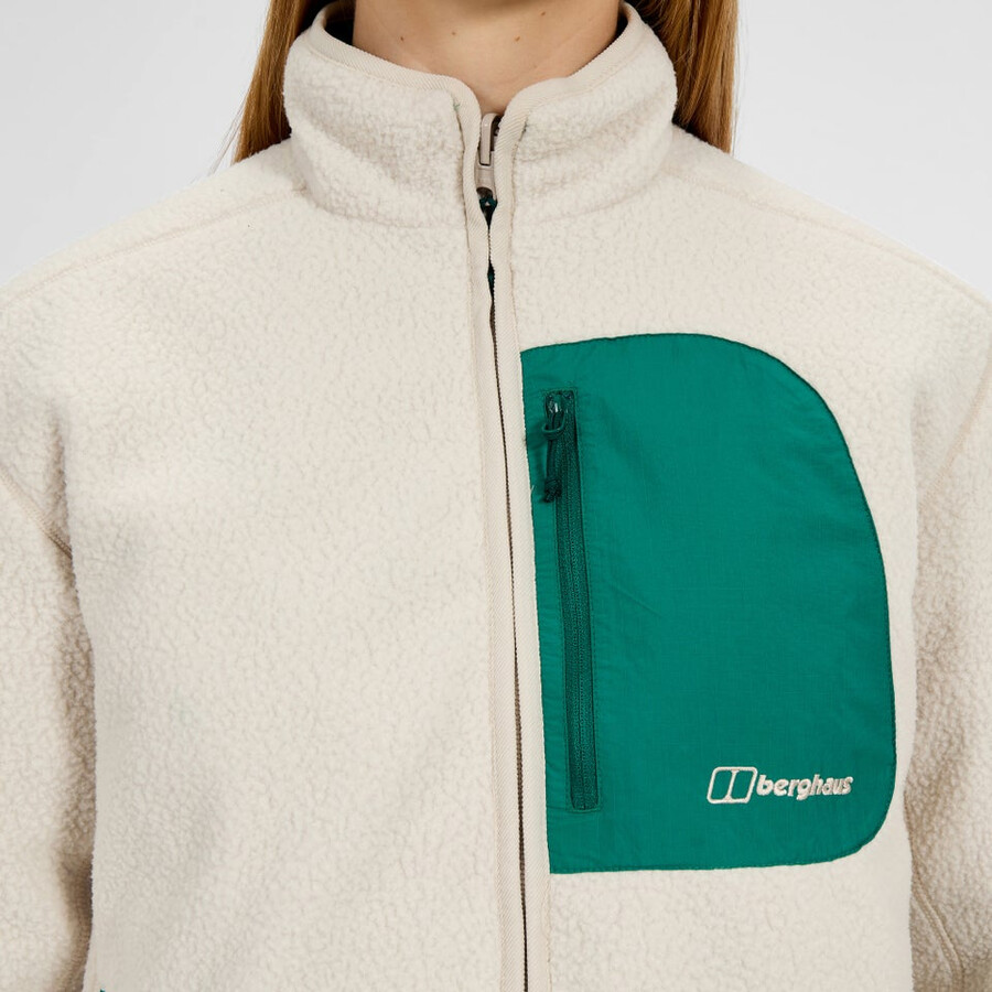 la mujer asperton chaqueta reversible - verdegris berghaus
