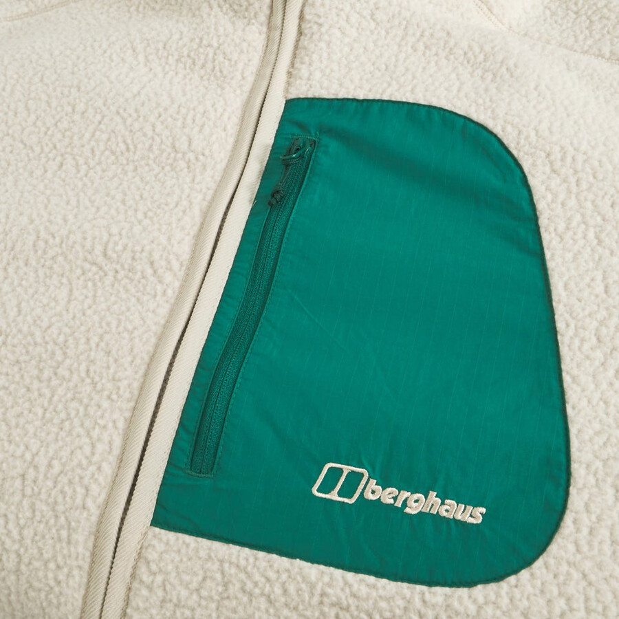 la mujer asperton chaqueta reversible - verdegris berghaus