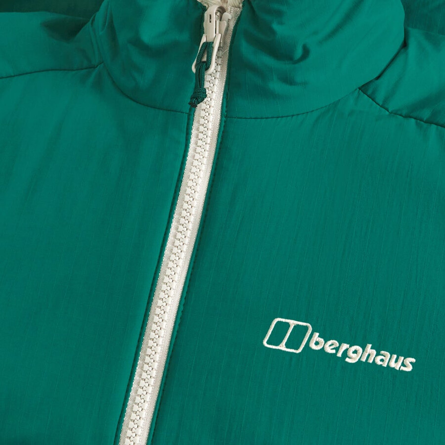 la mujer asperton chaqueta reversible - verdegris berghaus