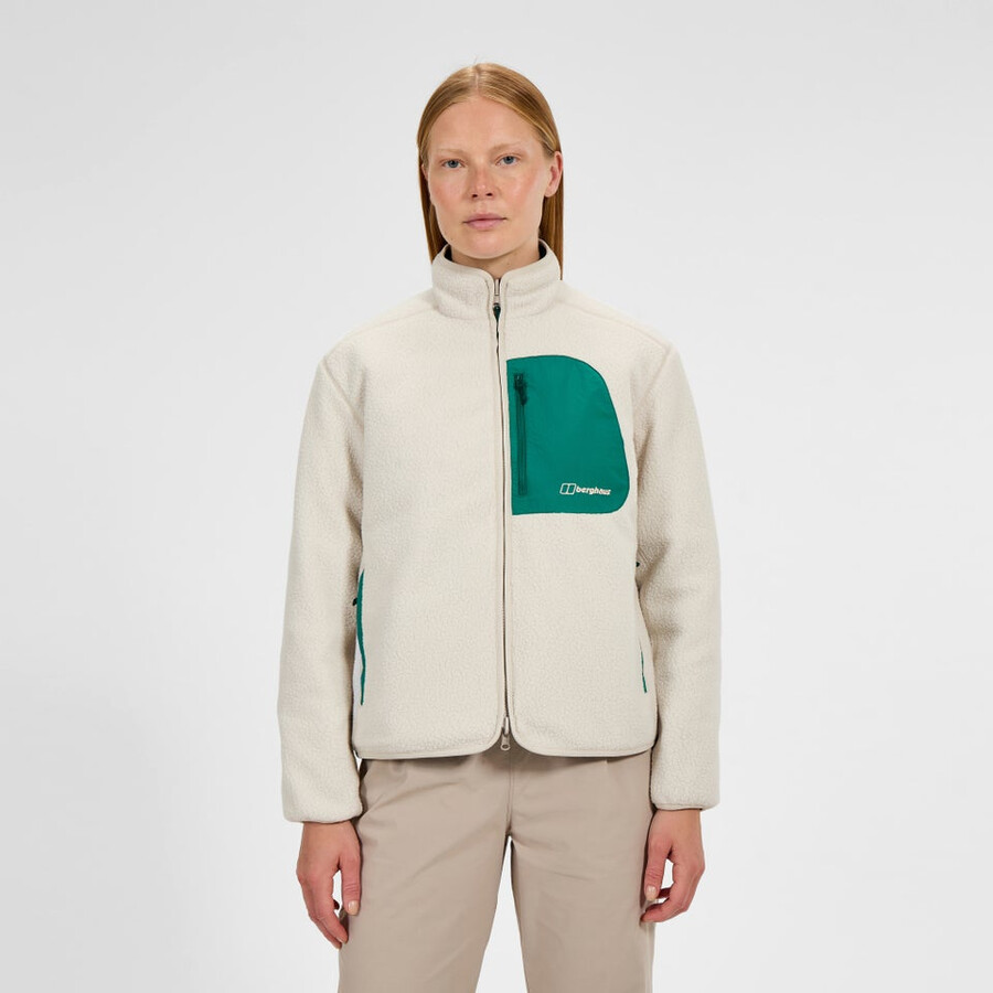 la mujer asperton chaqueta reversible - verdegris berghaus