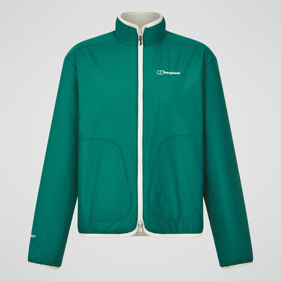 la mujer asperton chaqueta reversible - verdegris berghaus