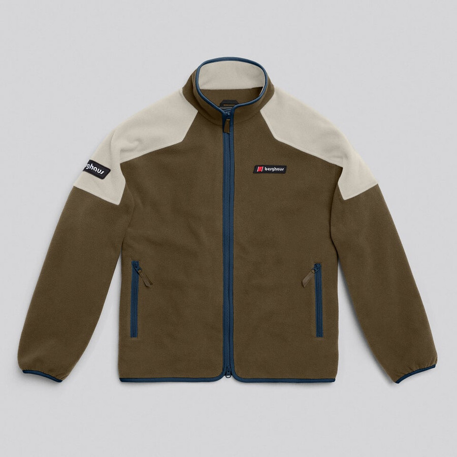 unisex 1997 chaqueta de lana marróngris berghaus