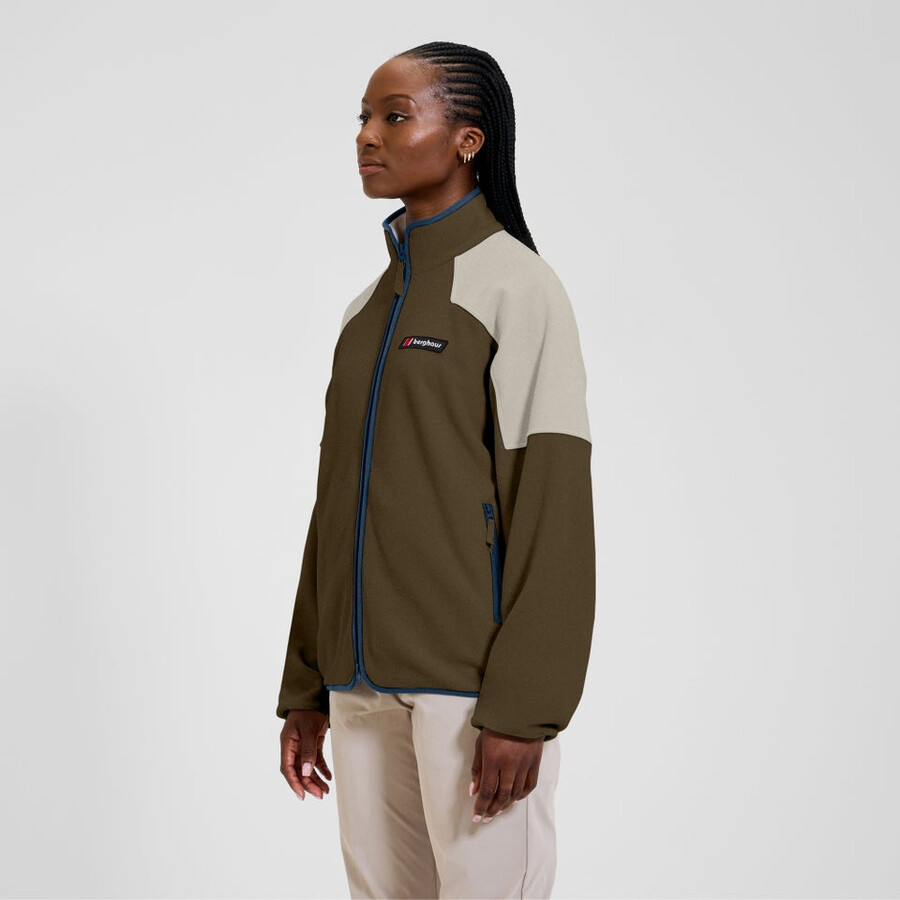 unisex 1997 chaqueta de lana marróngris berghaus