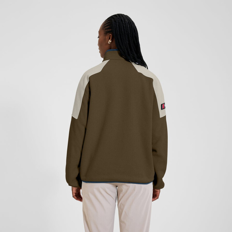 unisex 1997 chaqueta de lana marróngris berghaus