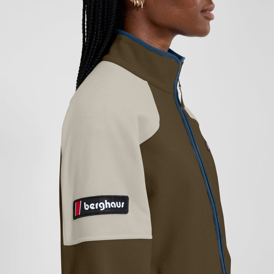 unisex 1997 chaqueta de lana marróngris berghaus