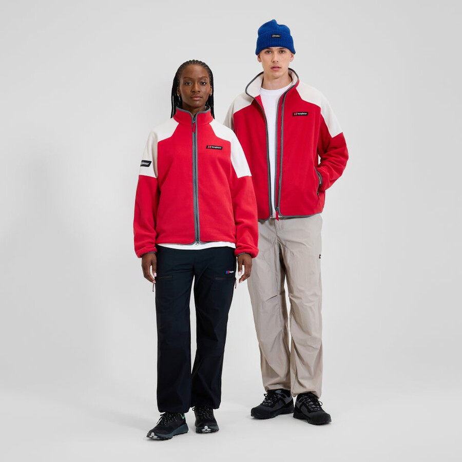 unisex 1997 chaqueta de lana - rojonatural berghaus