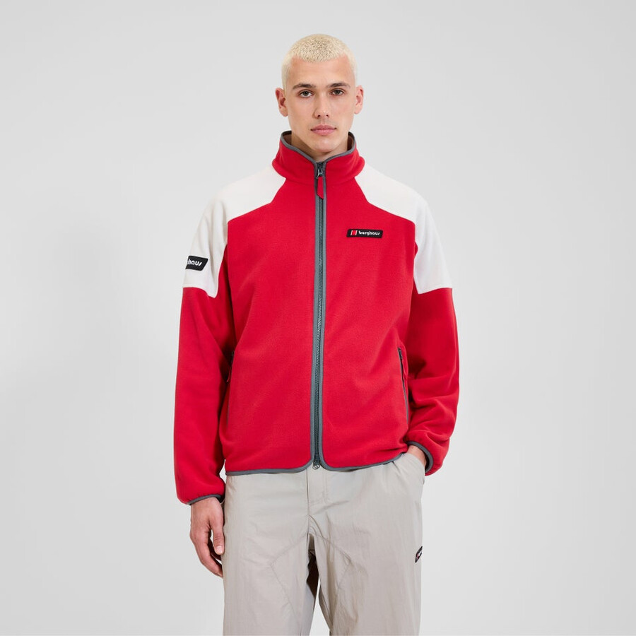 unisex 1997 chaqueta de lana - rojonatural berghaus