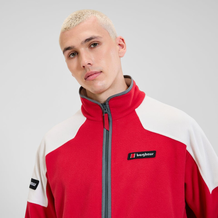 unisex 1997 chaqueta de lana - rojonatural berghaus